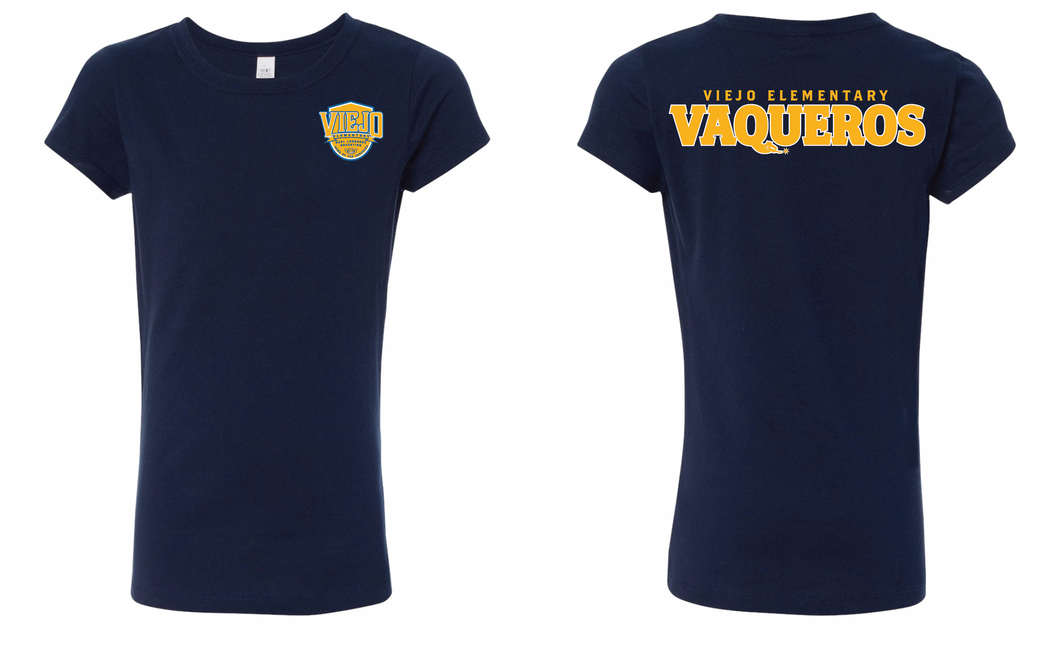 Girls Cut Short Sleeve Tee Shirt